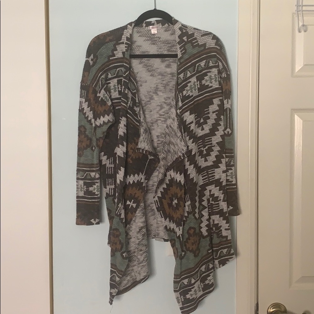 Aztec print sweater
